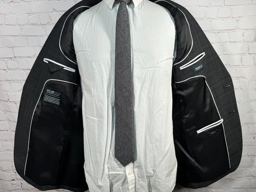 NEW KENNETH COLE Mens Black STRETCH SLIM FIT Sport Coat Blazer Jacket SIZE 42R - Picture 6 of 9