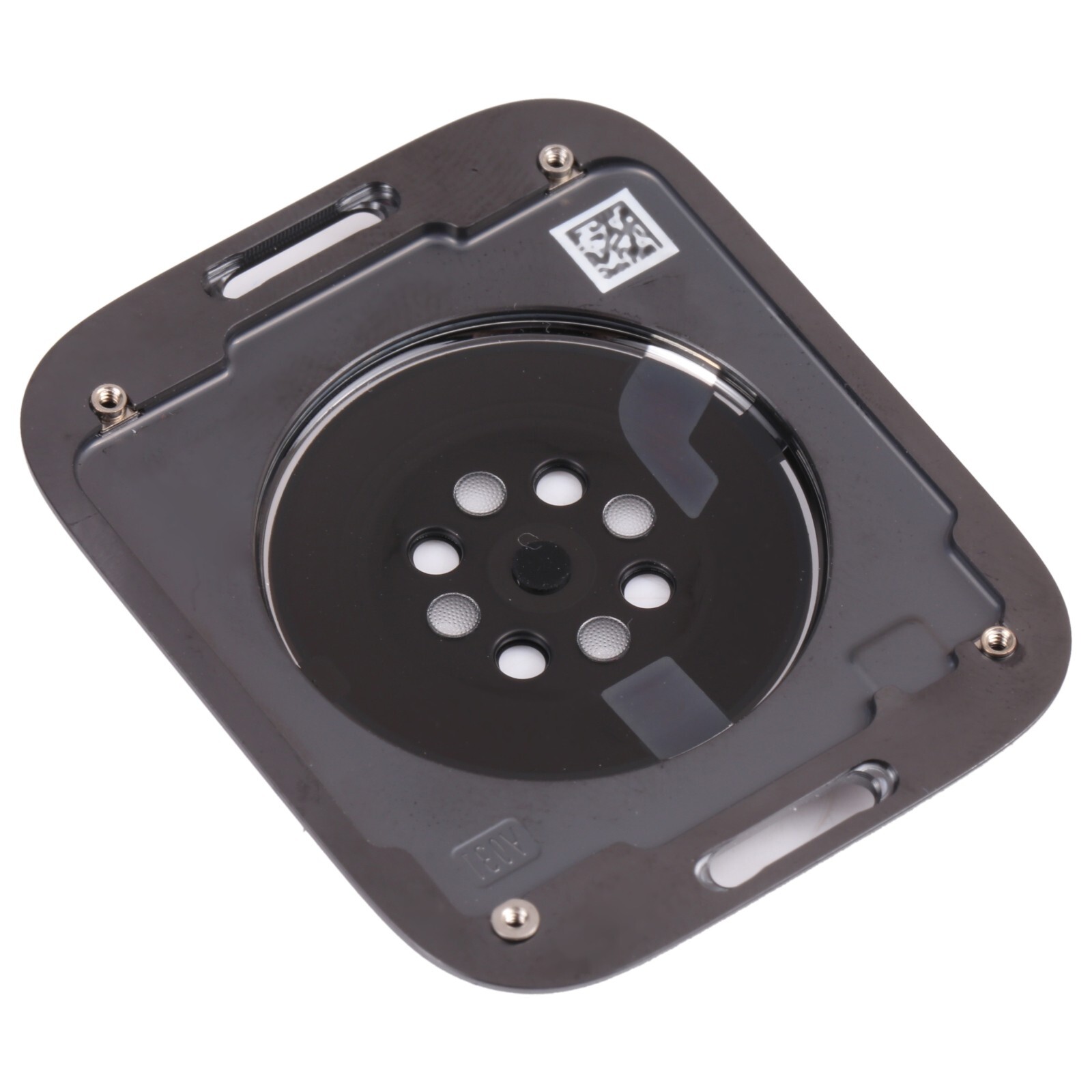 For Apple Watch Series 9 41mm Empty Glass Back Cover Replacement Black