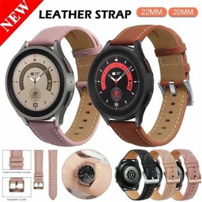 Official Leder Armband Ersatz für Samsung Galaxy Active 2 Watch 3 45/46/42/41mm