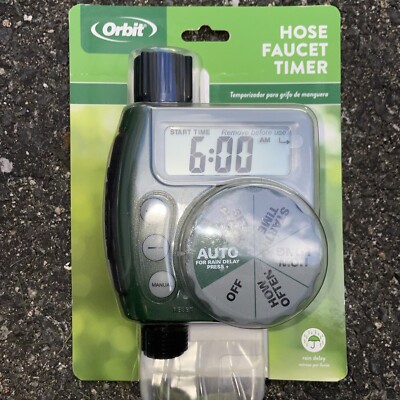 Orbit 62061N-04 Single-Outlet Hose Watering Timer - Green