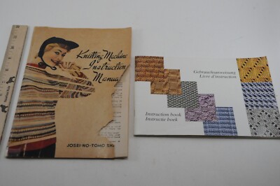 2 Vintage Knitting Machine Instruction Manuals Josei  Gebrauchsanweisung