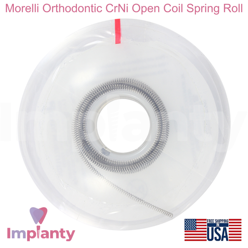 Morelli 0rthodontic Cr-Ni Open Dental Coil Spring Roll Rigid Dentistry Tool - Afbeelding 1 van 5
