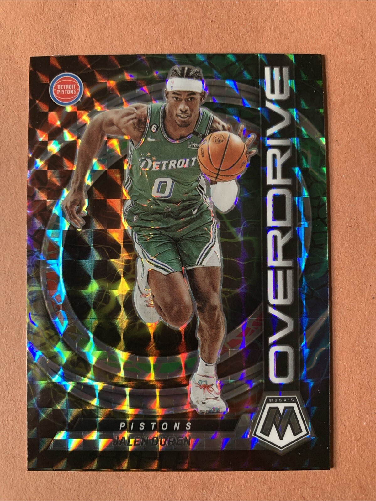 Jalen Duren Rookie Card RC 2022 Mosaic Overdrive Silver Prizm #1