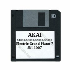 Akai S1000 / S5000 Floppy Disk Electric Grand Piano 7 SN41007