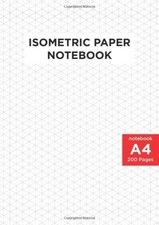 A4 Size Isometric Paper Notebook 3D Drawings - Blank Graph Paper - Architect ...