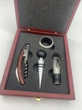 4-Piece Easy Lift Corkscrew Set Wine Opener in Box Coyote Creek Golf&RV