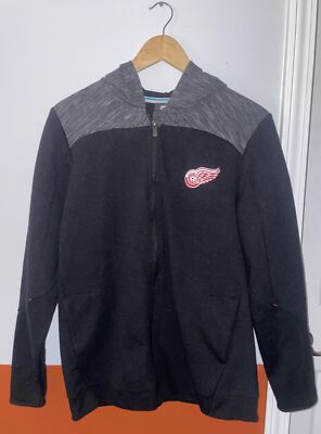 Youth L/XL Detroit Red Wings Zip Up Hoodie Red Wings Logo NHL FAN WEAR