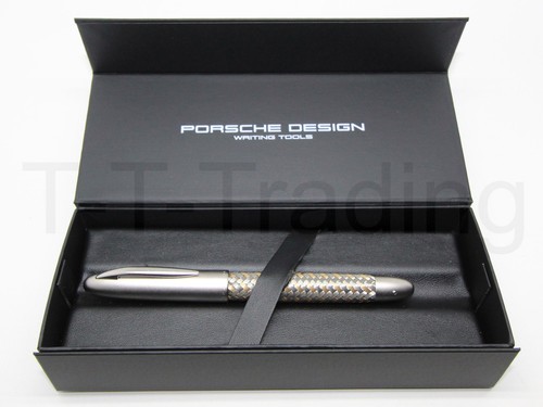 Porsche Design Füllfederhalter B Tec Flex – Edelstahlgeflecht In Steel-black