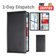Car Registration and Insurance Card Holder, Vehicle Document Glove Box Organizer