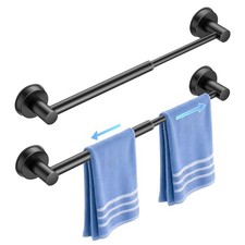 Suction Cup Towel Bar 14.6-24" Stainless Steel No Drill Towel Rack  Strong s...
