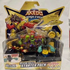 MINT: Legends Of Akedo Ninja Fury Series 7 Starter Pack - 3 Figures + Weapons