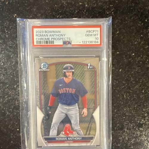 2023 Bowman Chrome Prospects Roman Anthony BCP-71 PSA 10 Rookie Red Sox