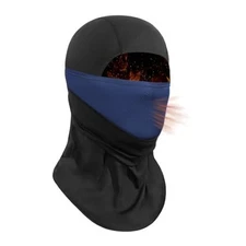  Ski Mask for Men Women, Dual-Layer Balaclava, Cold Weather Large Navy