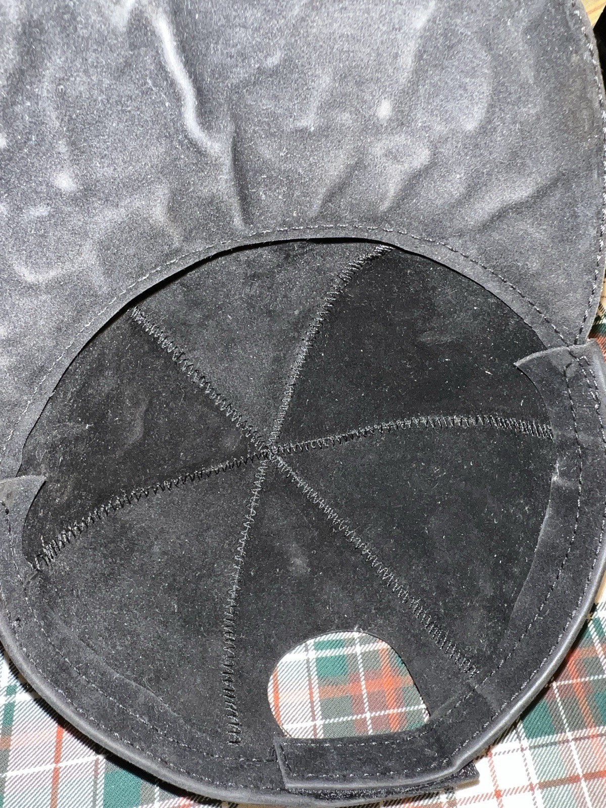 Leather Hat Tooled Peruvian Adjustable Strap Back… - image 7