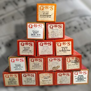 Lot of 15 Vintage QRS Piano Word Rolls With Some Incredible Rag Time Songs