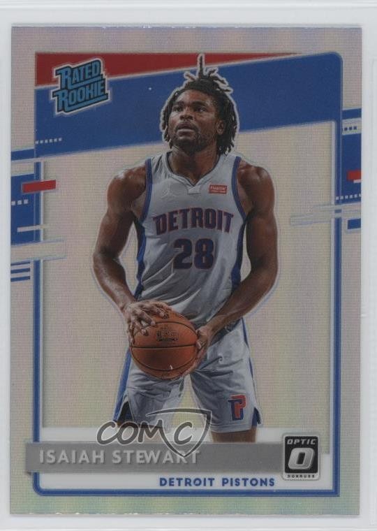 2020-21 Panini Donruss Optic Rated Holo Prizm Isaiah Stewart #166 Rookie RC 3g6