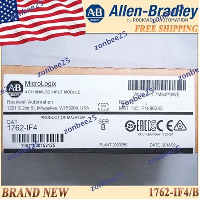 Sealed AB 1762-IF4/B AB MicroLogix Analog Input Module 1762IF4 serB