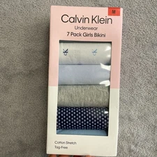 NEW Calvin Klein Women's M Girls 7 Pack Bikini Underwear