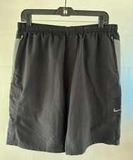 Vintage 90s Nike Fit Dry 100 Polyester Padded Bottom Shorts W:35 L:11 Size:L