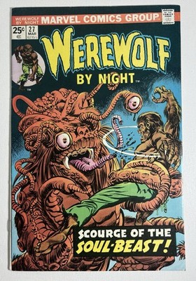 Werewolf By Night #27 (1975) Iconic Gil Kane Cover With Monsters' Tongue Slash!
