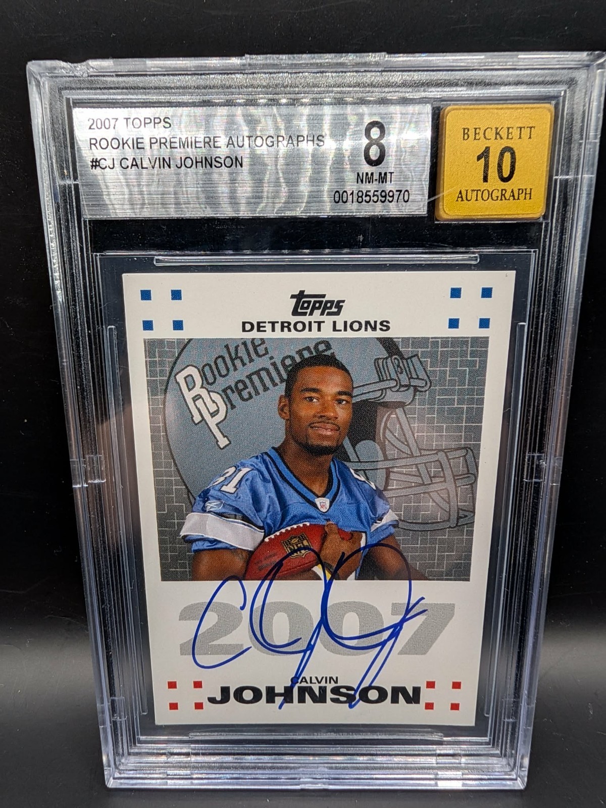 Calvin Johnson #RPA-CJ 2007 Topps Football Rookie Premiere Autographs