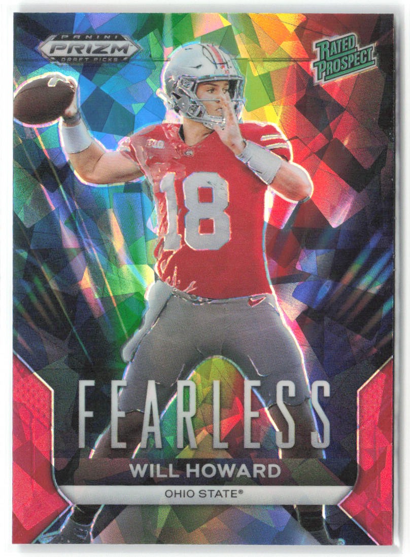 2024 Panini Prizm Draft Picks #F-WH Will Howard Fearless Red Ice