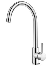 Kitchen Sink Mixer Tap Single Lever Monobloc Design with UK Standard Hoses Chrom