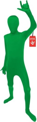 Kinder grüner Morphsuit Jungen Mädchen Kostüm für Halloween Buchwoche