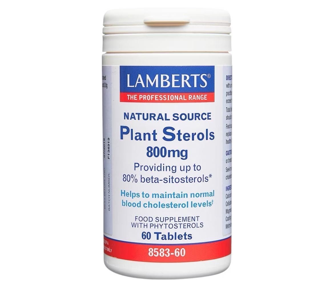 Esteroles vegetales de fuente natural Lamberts 800 mg 60 comprimidos para niveles de colesterol
