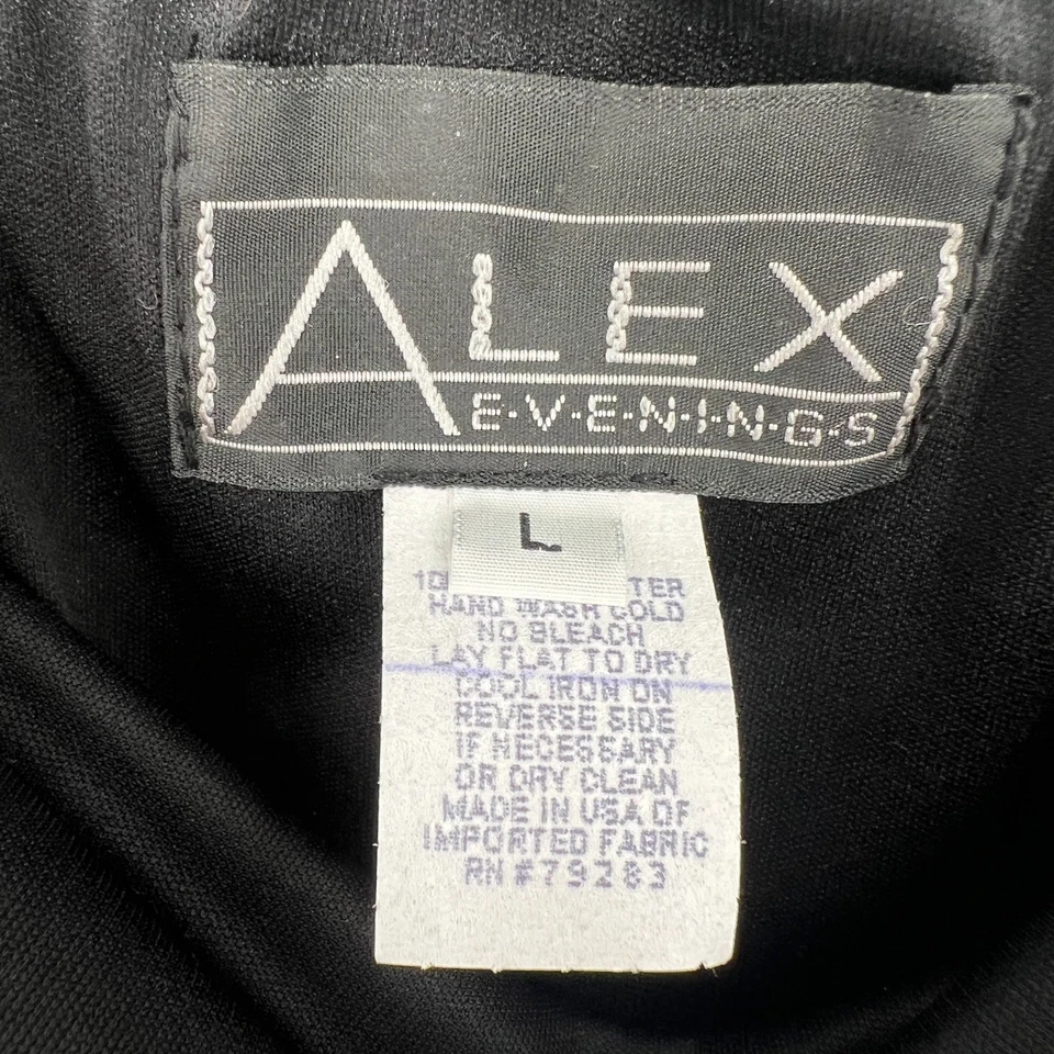 Falda De Colección Alex Evenings Mujer L Negra Hada Asimétrica Capricho Midi Foto 4 de 4