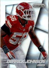 2014 Panini Prizm Silver Derrick Johnson Kansas City Chiefs #88 Parallel