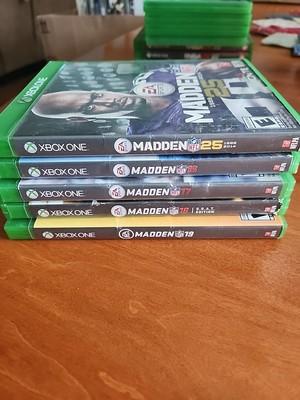 Lot Of 5 Xbox One Games - Madden14  16 17 18 19 GOOD CONDITION 