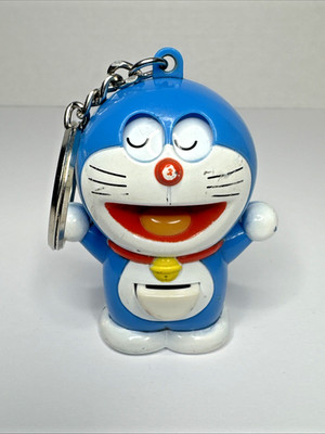 Doraemon VTG 90s Keychain w/Slot Machine Eyes Japanese Anime Manga Mini Figure