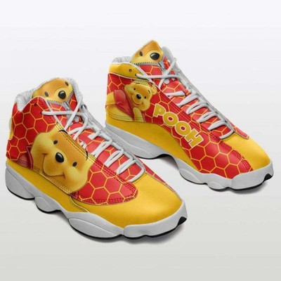 Cute Face Winnie The Pooh Print J13 shoes, Perfect Cartoon Shoes.