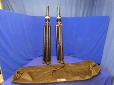 Ultimate Support TS-90B TeleLock Speaker Stand QTY 2 w/Gator Carry Case