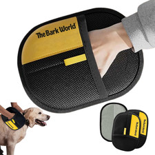 Pet Hair Removal Gloves 2-Pack Electrostatic Reusable Fur Remover Mitts for Ca