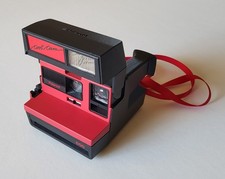 Polaroid 600 Cool Cam VTG Instant Camera With Strap, Red Black, Tested- Works