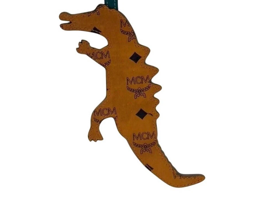 MCM Zoo 2D 鳄鱼皮钥匙扣男女通用动物爱好者包小饰品豪华独特 — 第 2/4 张图片