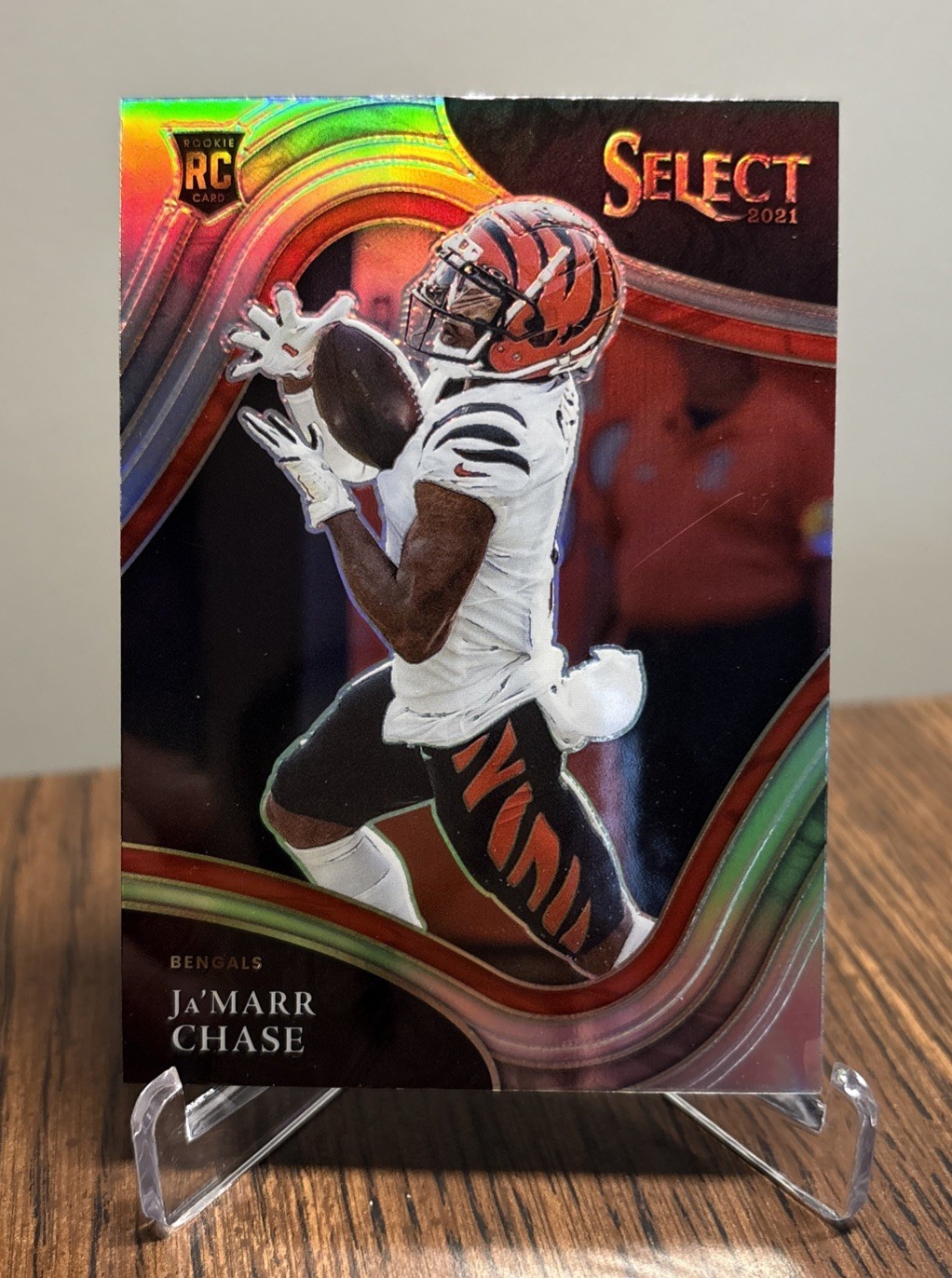 2021 Panini Select - Field Level Ja'Marr Chase #347 Silver Prizm (RC)