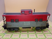 Marx NYC 20102 Caboose New York Central O Gauge Litho Tin - Smooth Rolling Wheel
