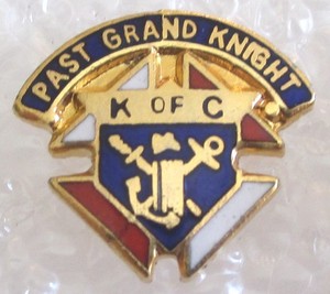 Knights of Columbus Past Grand Knight Award Pin - K of C