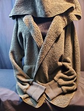 Women's Cardigan Oversized Open Front Fleece Hooded