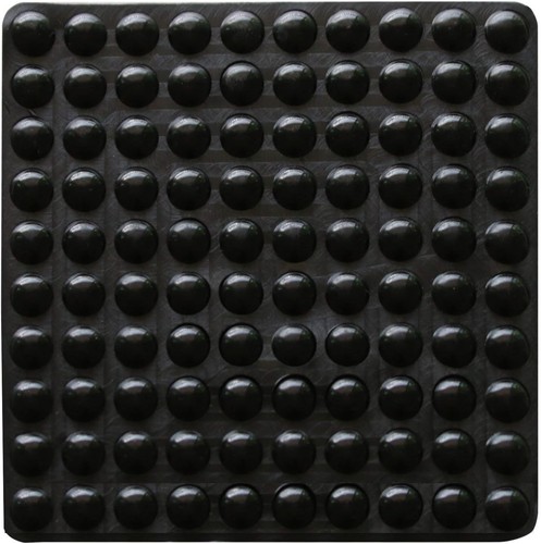 100 Pieces Rubber Feet Pads Adhesive Buffer Door Bumpers Self Black - 第 1/5 張圖片