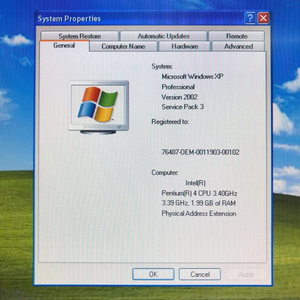Dell OptiPlex GX260 SFF PC Retro Gaming Pentium 4 3.40GHz 2GB RAM Windows XP Pro - Image 3 of 4