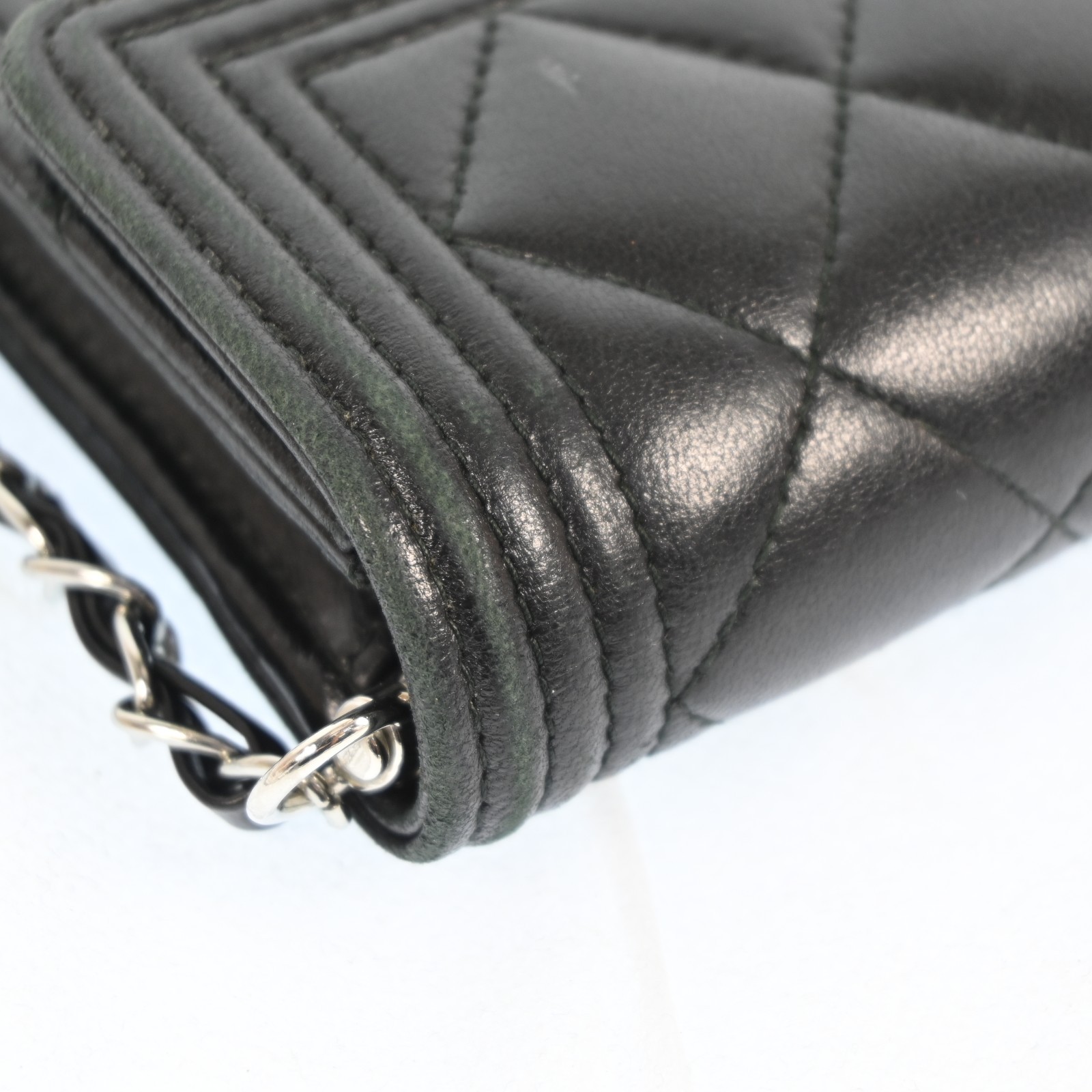 AUTH CHANEL Boy Wallet Coco Mark purse Black Spain P894RT802 thumbnail 10