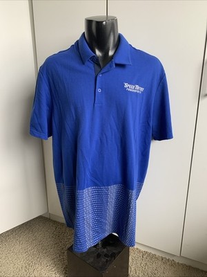 Adidas Adicross men s size 2XL blue Speed Nation Powersports polo shirt