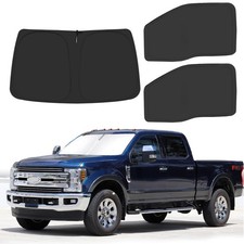 Front Windshield Side Window Sun Shade for 2017-2022 Fo-rd F250 F350 Su