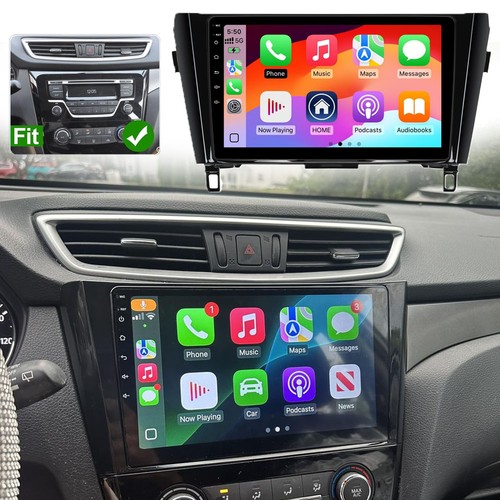 For Nissan Rogue 2014-2017 CarPlay Android 13 Car Stereo Radio BT W/ Camera GPS