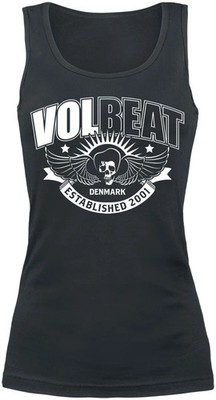 Volbeat Top Damen Skullwing Ribbon schwarz Band-Merch, Bands, Nachhaltigkeit