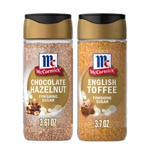 McCormick Finishing Sugar Chocolate Hazelnut & English Toffee Topping 2-Pack